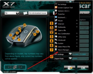 cara setting mouse macro x7 f3