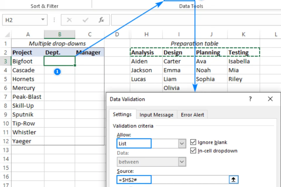 Cara Membuat Pilihan di Excel